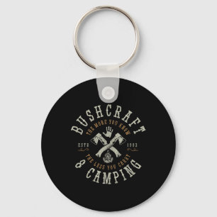 Bushcraft Outdoor Survival Camper Bushcrafter Camp Keychain