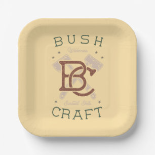 Bushcraft Survival Skills Wilderness Camping Paper Plate
