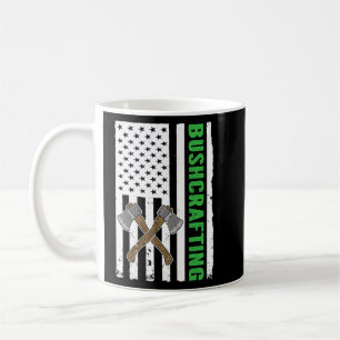 Bushcraft Usa Flag Survival Bushcrafting Coffee Mug