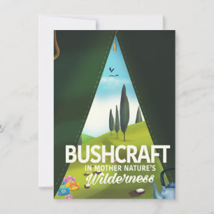 Bushcraft 'Visit Mother nature's' wilderness Invitation