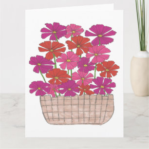 Bushel of Bright Cosmos  Card