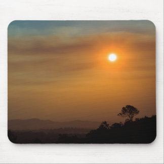 Bushfire Sunset Mouse Pad