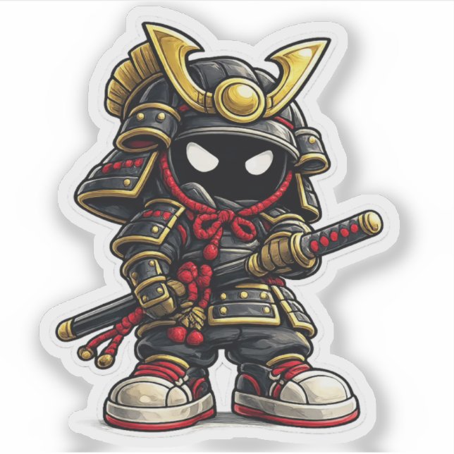 Bushi Do Mascot Sticker (Front)
