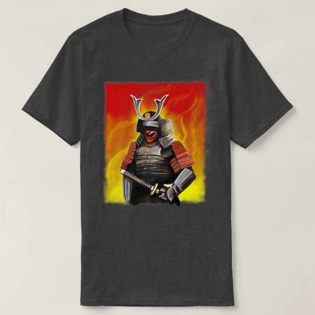 Bushido Code Samurai Katana Premium T-Shirt Copy (Design Front)