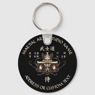 Bushido Martial Arts Karate Taekwondo Studio Class Keychain