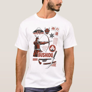 Bushido – Samurai Archer Japanese Warrior Art T-Shirt