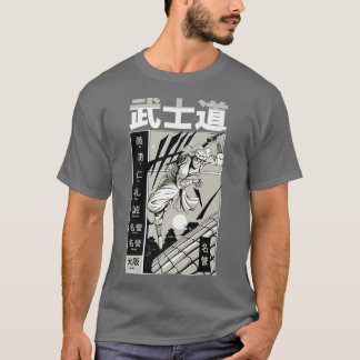 Bushido Samurai Japanese Aesthetic swordsmen Manga T-Shirt