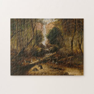 Bushland Landscape by John Skinner Prout Jigsaw Puzzle