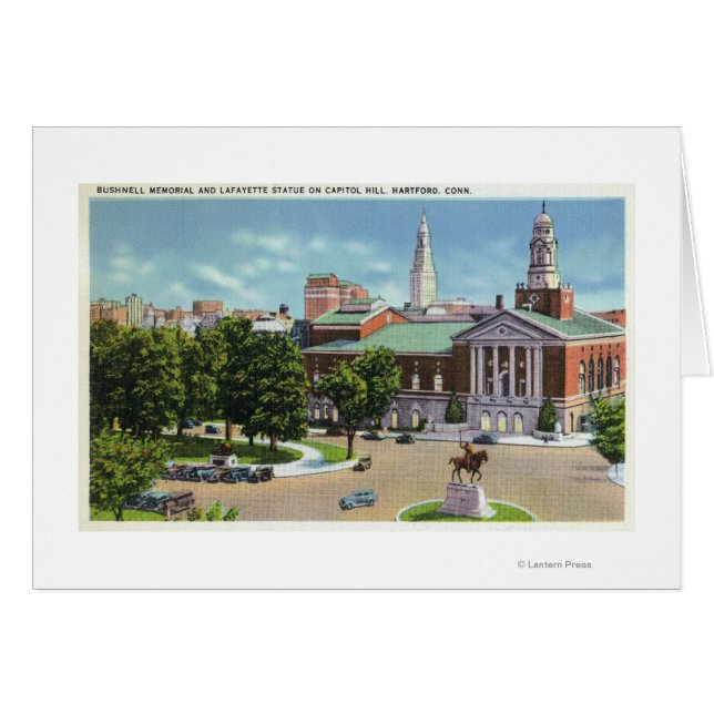 Bushnell Memorial, Lafayette Statue (Front Horizontal)