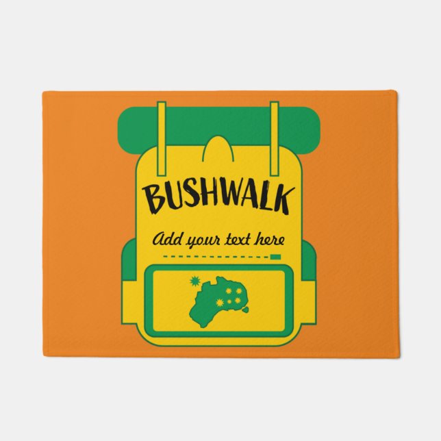 bushwalks australia doormat (Front)