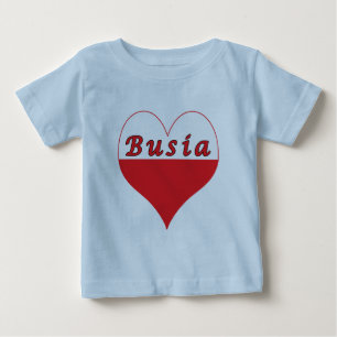 Busia Polish Heart Baby T-Shirt
