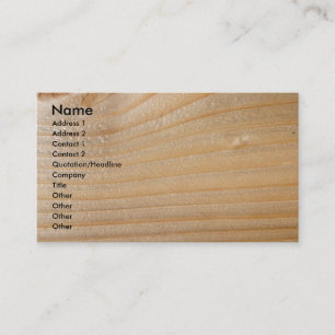 Busines Card on Unfinished Wood