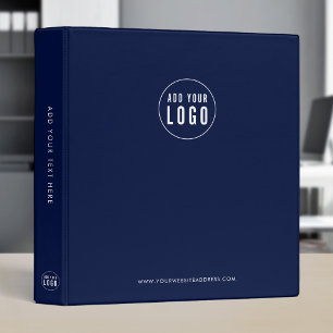 Business Add Logo Modern Minimalist Custom Colour Binder