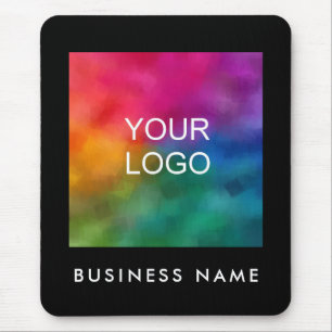 Business Add Your Company Logo Image Text Template Mouse Pad