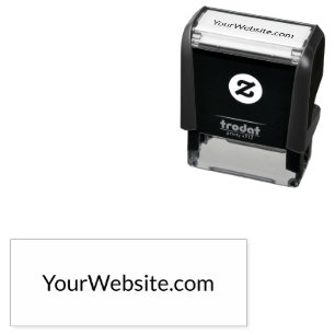 Business Add Your Website Text Template Self-inking Stamp