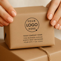 Business Address Rubber Stamp | Logo Branded