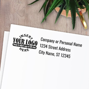 Business Address with Logo Self-inking Stamp