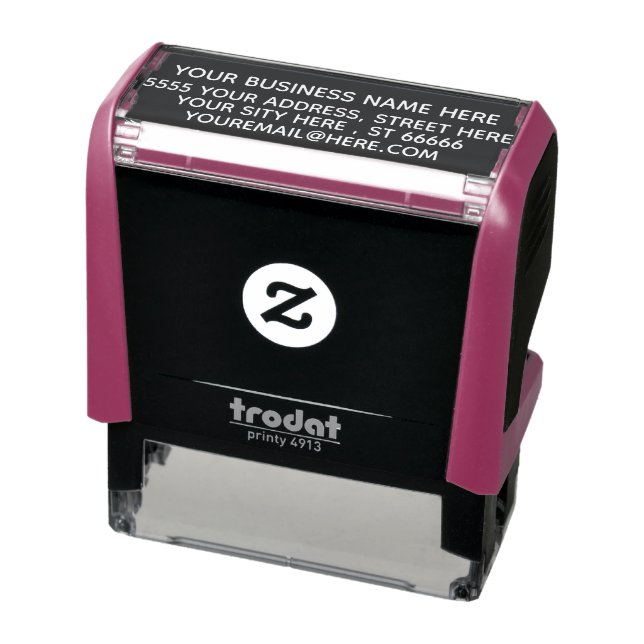 Business Address Your Company Personalized - Self-inking Stamp (Product)