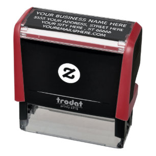 Business Address Your Company Stamp Personalized