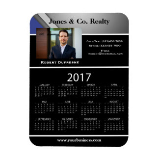 Business Advertising/Promotional 2017 Calendar Magnet
