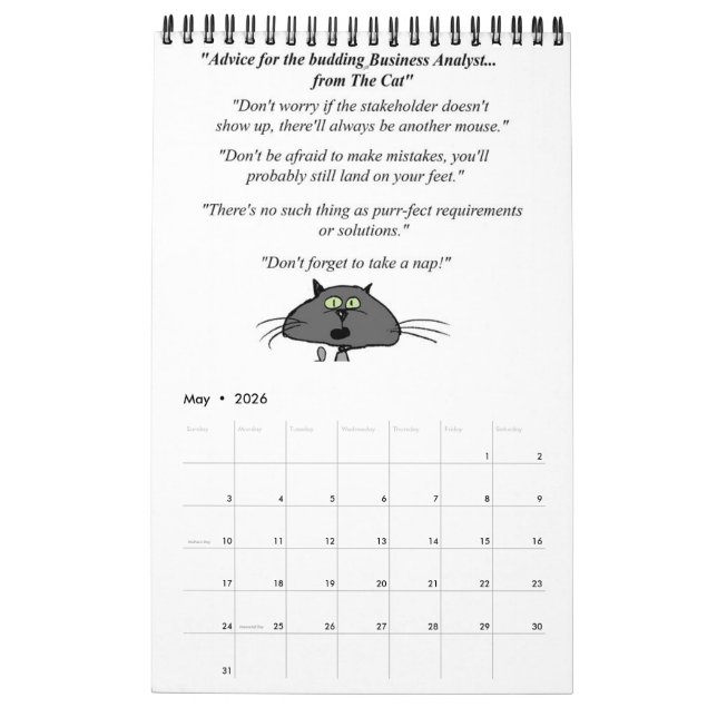 Business Analyst - Calendar (May 2026)