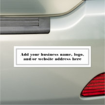Business and Website Advertising Bumper Magnet