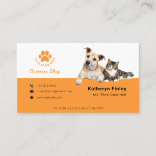 Business Animal Shop Modern Minimalist Business Business Card