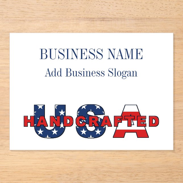 Business Artist Crafter Small Affordable Acrylic A Acrylic Invitations (Front)