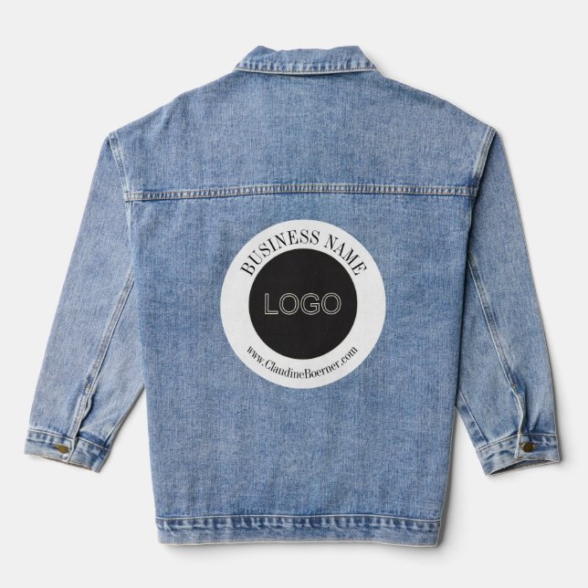 Business Artist Crafter Upload Denim Jacket (Back)