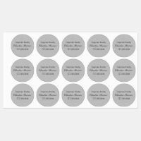 Business Artist Crafter Waterproof Circle Label