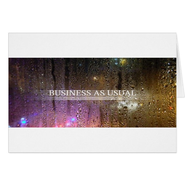 business as usual (Front Horizontal)