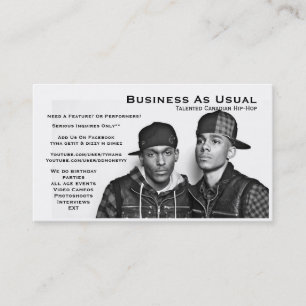 Business As Usual Card