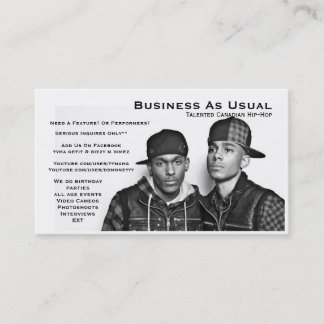 Business As Usual Card