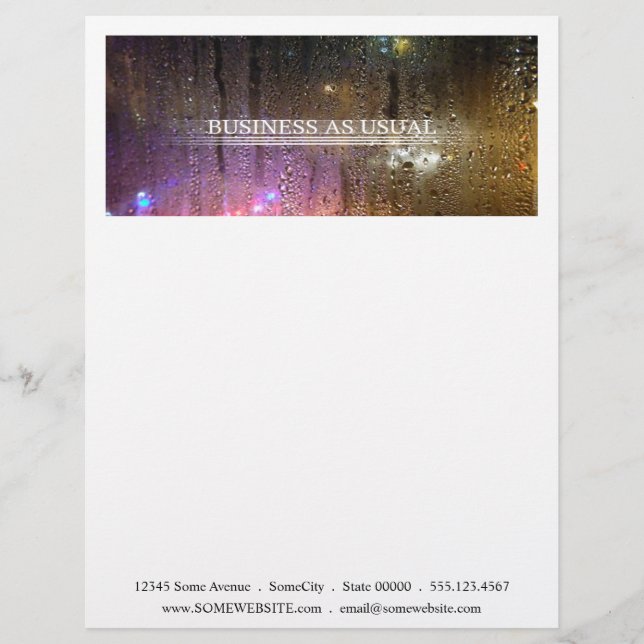 business as usual letterhead (Front)