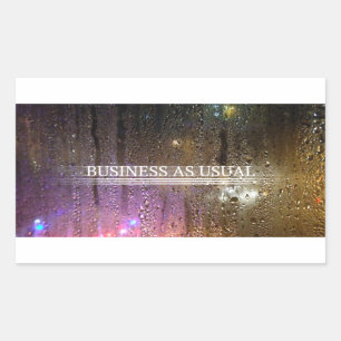 business as usual sticker
