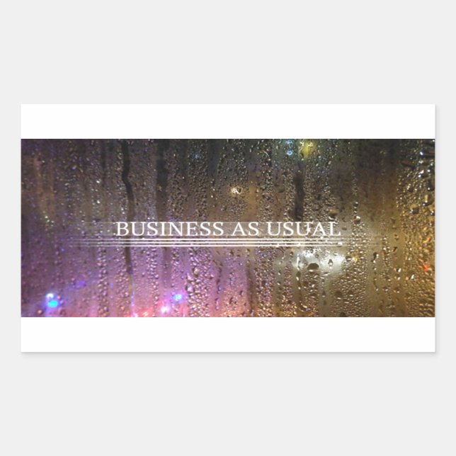 business as usual sticker (Front)