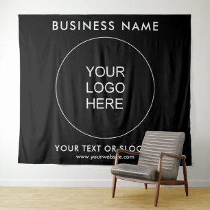 Business Backdrop Seminar Event Party Company Logo Tapestry