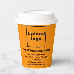 Business Basic Information on Orange Paper Cup