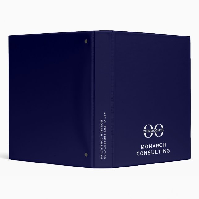 Business Binder with Customizable Logo (Background)