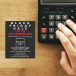 Business Black Friday Sale on Black Flyer<br><div class="desc">Customizable flyer with Black Friday Sale, your business name and other information of your business, a marketing material that you can use to attract more customers. Customize it and distribute it to attract more customers to buy your products or clients to like your services. Design colours are red and white...</div>