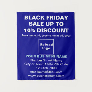 Business Black Friday Sale on Blue Tapestry