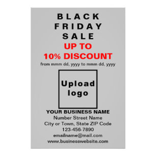 Business Black Friday Sale on Grey Photo Paper