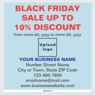 Business Black Friday Sale on Light Blue