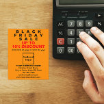 Business Black Friday Sale on Orange Colour Flyer<br><div class="desc">Customizable flyer with Black Friday Sale, your business name and other information of your business, a marketing material that you can use to attract more customers. Customize it and distribute it to attract more customers to buy your products or clients to like your services. Design colours are black and red...</div>