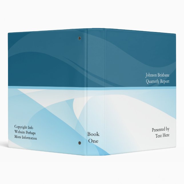 Business Blue Cloud Binder (Background)