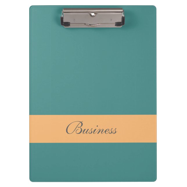 Business blue & green clipboard (Front)