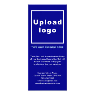 Business Blue Rack Card