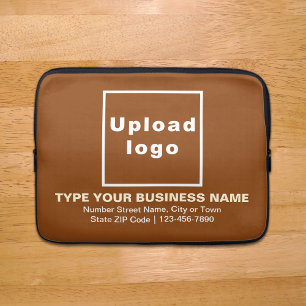 Business Brand Brown Laptop Sleeve