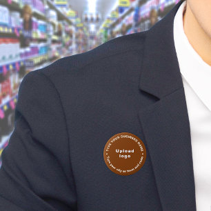 Business Brand Brown Round Button