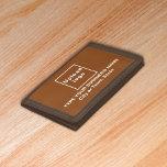 Business Brand Brown Trifold Nylon Wallet<br><div class="desc">Trifold nylon wallet that you can customize to put your business name. You can give it as giveaway item to your loyal customers. A gift item with your business name to build brand name awareness. An accessory that you can include in your marketing materials to advertise your business or give...</div>